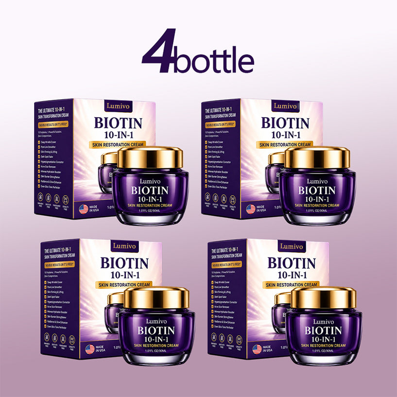 Made and Shipped from USA Lumivo® Biotin 10-in-1 Skin Restoration Cream