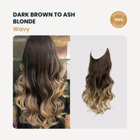 Dark Brown to Ash Blonde