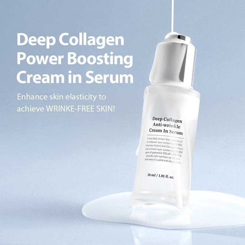 🔥 Deep Collagen Anti-Wrinkle Cream-in-Serum 30ml | Boost Elasticity & Smooth Fine Lines
