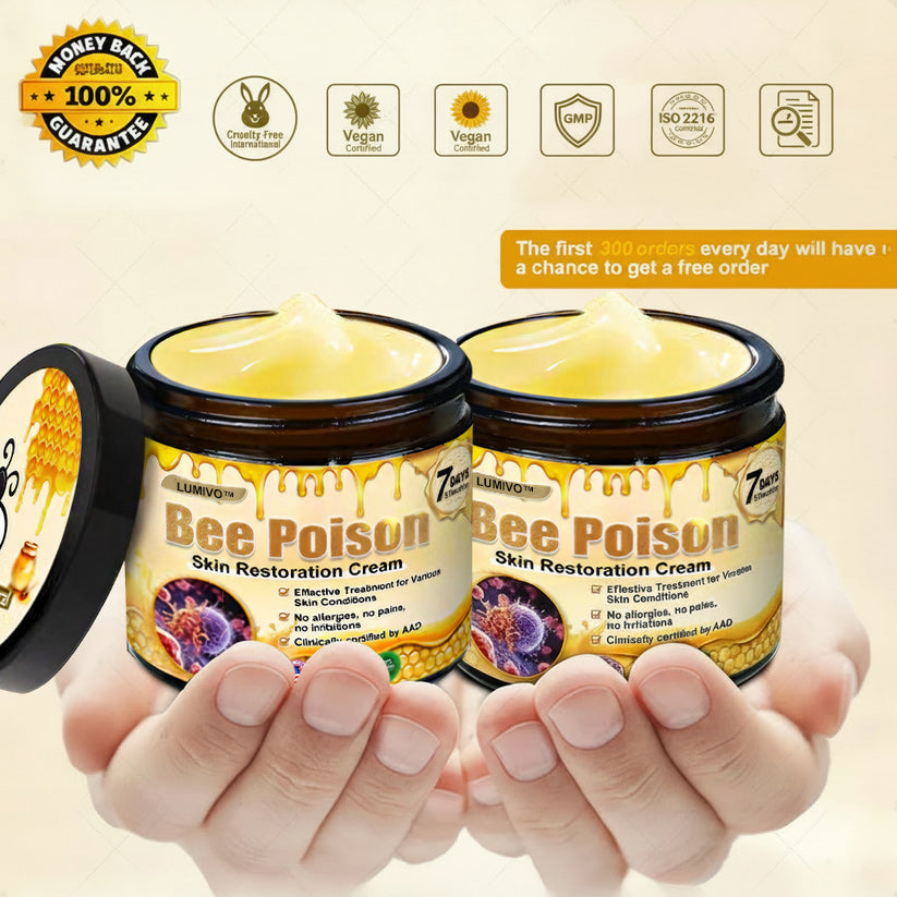 LUMIVO™  Bee Poison Skin Restoration Cream 👨‍⚕️（🔥LAST DAY SALE-80% OFF)🥇👩‍⚕️