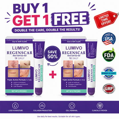 ReGenScar Stem Cell Repair Gel (Visible Scar Improvement in 7 Days) (Buy 1 Get 1 Free)